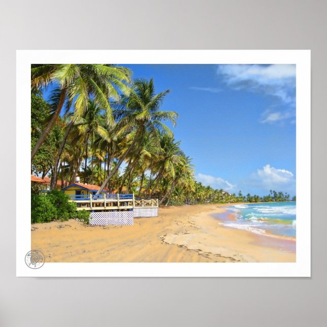 Beach Bohio Palmas Del Mar Puerto Rico Print/ Poster (Framsidan)