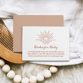 Beach Boho Baby Shower Bokar för Baby Tilläggskort