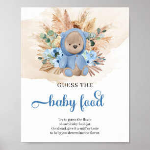 Beach boho nalle Gissa Baby Food-spelet Poster