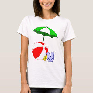 Beach Boll Bassäng Umbrella Tee