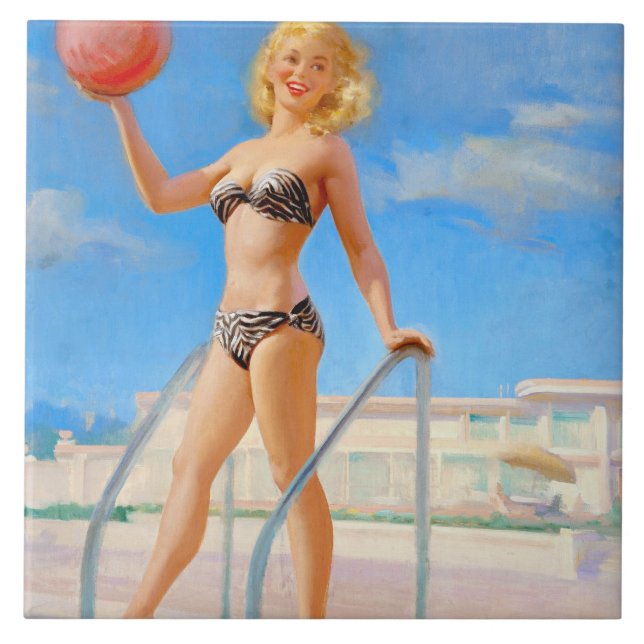 Beach Boll Kakelplatta (Framsidan)
