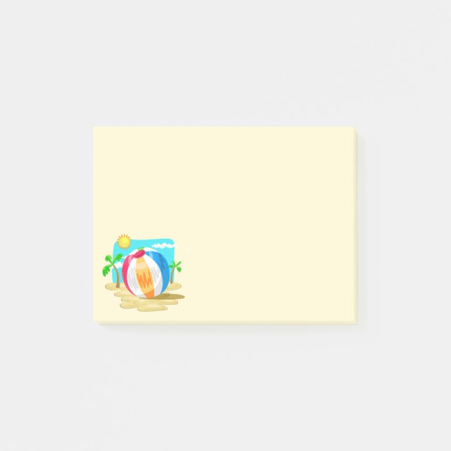 Beach Boll Post-it Block (Framsida)