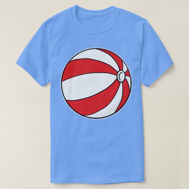 Beach Boll Roligt TShirt T Shirt (Design framsida)