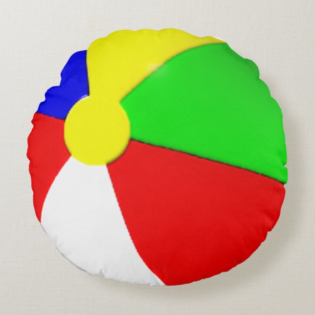 Beach Boll Rund Kudde (Framsidan)