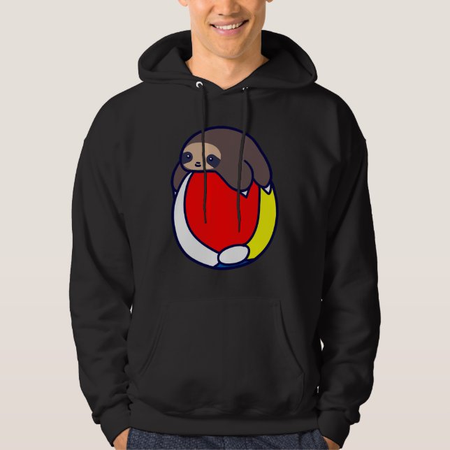 Beach Boll Sloth Hoodie (Framsida)