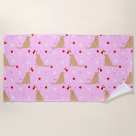 Beach Boll Valp Cotton Candy Rosa Beach Blanket