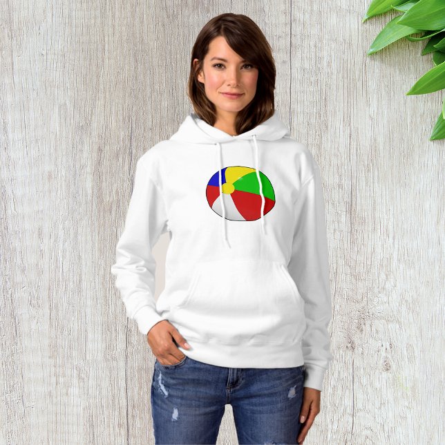 Beach Boll Womens Hoodie T Shirt (Skapare uppladdad)