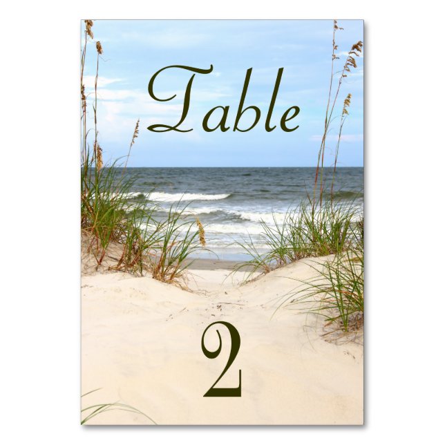 Beach Bord Bordsnummer (Framsidan)