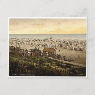 Beach, Borkum, Schleswig-Holstein, Tysklant sällsy Vykort