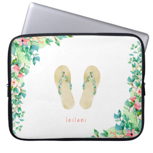 Beach Botanical Flinflip flops Laptop Fodral