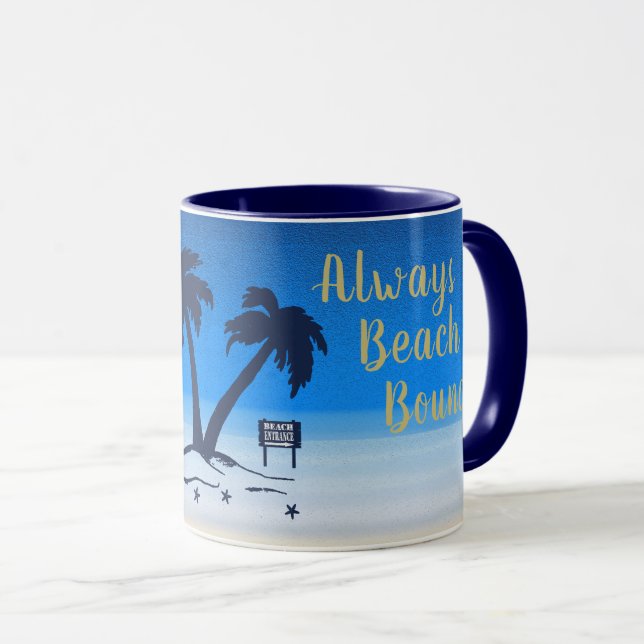 Beach Bound! Blue Midnight Mugg (Framsida höger)