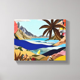 Beach Bound Surrealist Canvastryck