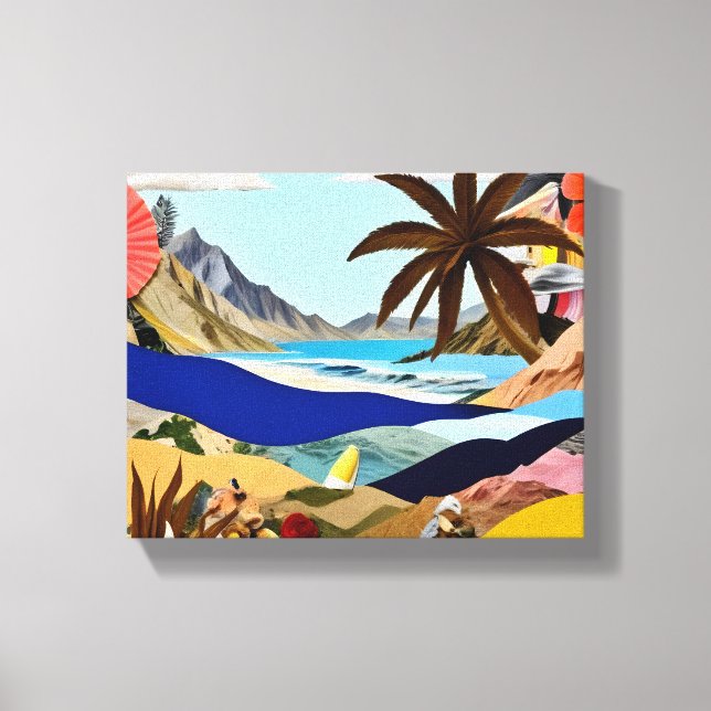 Beach Bound Surrealist Canvastryck (Framsida)