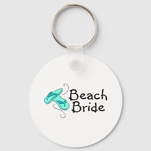 Beach Bride (Beach Wedding) Nyckelring (Framsida)