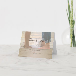 Beach-bröllop,Foots-tackkort Tack Kort