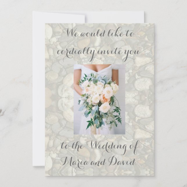 Beach-bröllop Inbjudningar (Framsida)