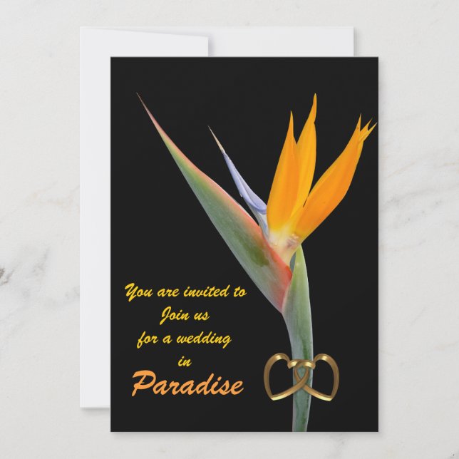 Beach bröllopsinbjudan Paradise Inbjudningar (Framsida)