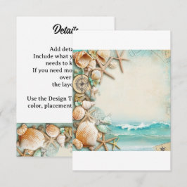 Beach bröllopsseashar 1 tilläggskort