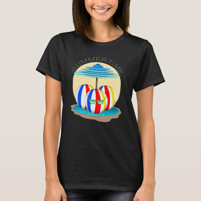 Beach Buddies slår till: Sol ut, Fins ut! T Shirt (Framsida)