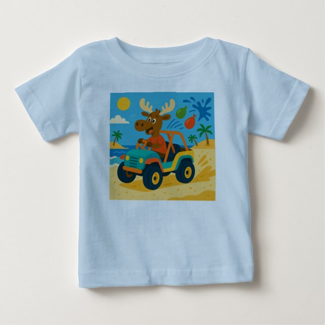 Beach Buggy Blaster – Actionfylld sommar KidsTee T Shirt (Framsida)