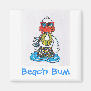 Beach Bum Anka Magnet
