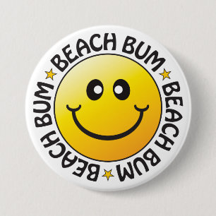 Beach Bum Badge Knapp