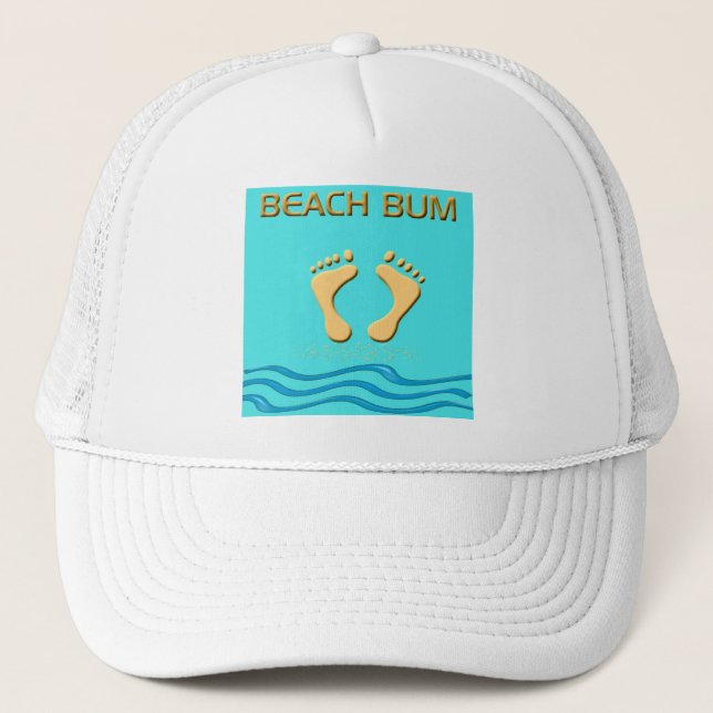 Beach Bum Baseball Cap/Truckerkeps Truckerkeps (Framsida)