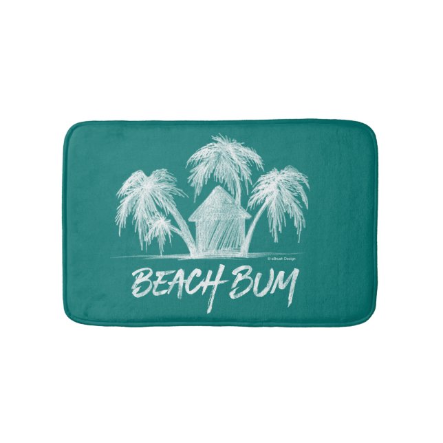 Beach Bum Bathroom Mat Badrumsmatta (Framsidan)