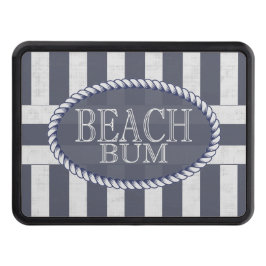 Beach Bum Bold Nautical Rand med Monogram Dragkroksskydd
