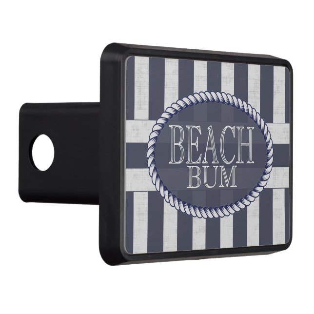 Beach Bum Bold Nautical Rand med Monogram Dragkroksskydd (Höger)