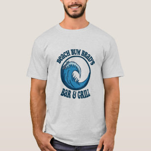Beach Bum Brad Bar och Grill T Shirt