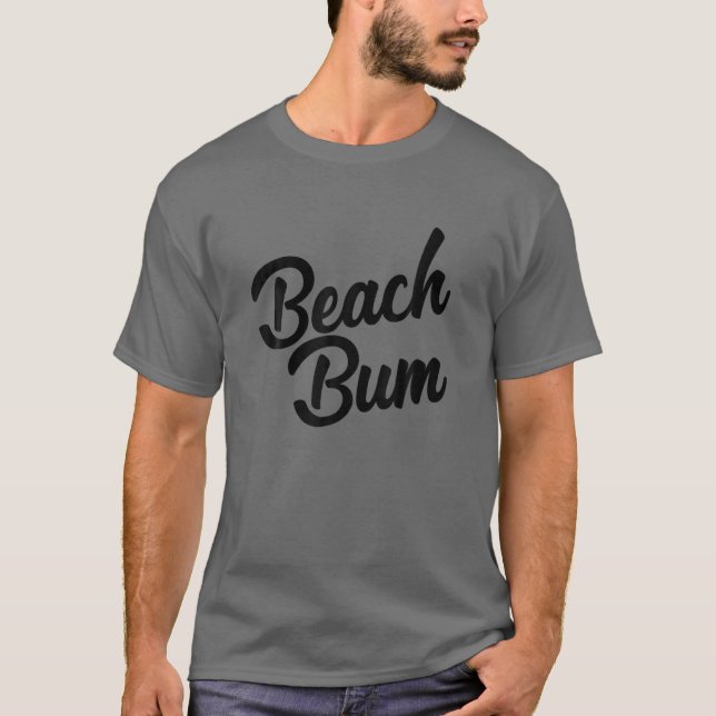 Beach Bum Cute Ocean Summer Vacacation T Shirt (Framsida)