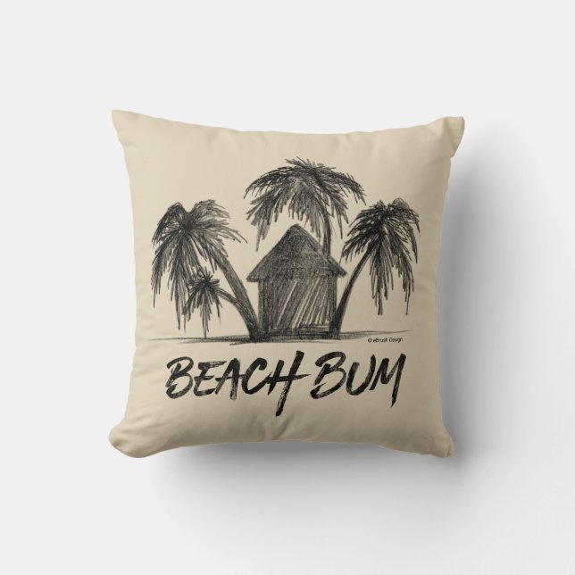 Beach Bum Dekorativ kudde (Framsida)