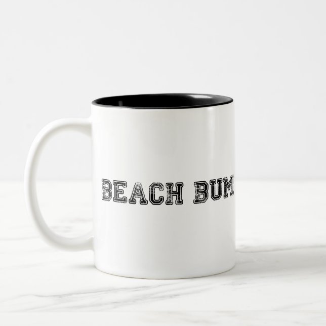 Beach Bum faed logotyp Två-Tonad Mugg (Vänster)