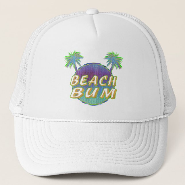 Beach Bum Hat Truckerkeps (Framsida)
