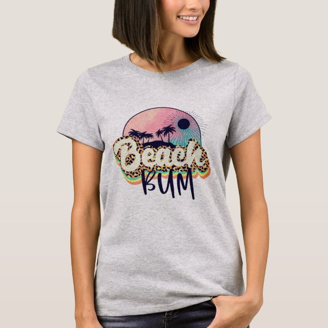 Beach Bum Kvinnors T-Shirt (Framsida)