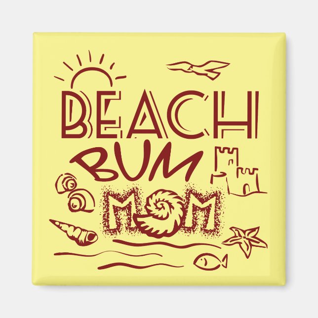 Beach Bum Morsa Magnet (Framsidan)