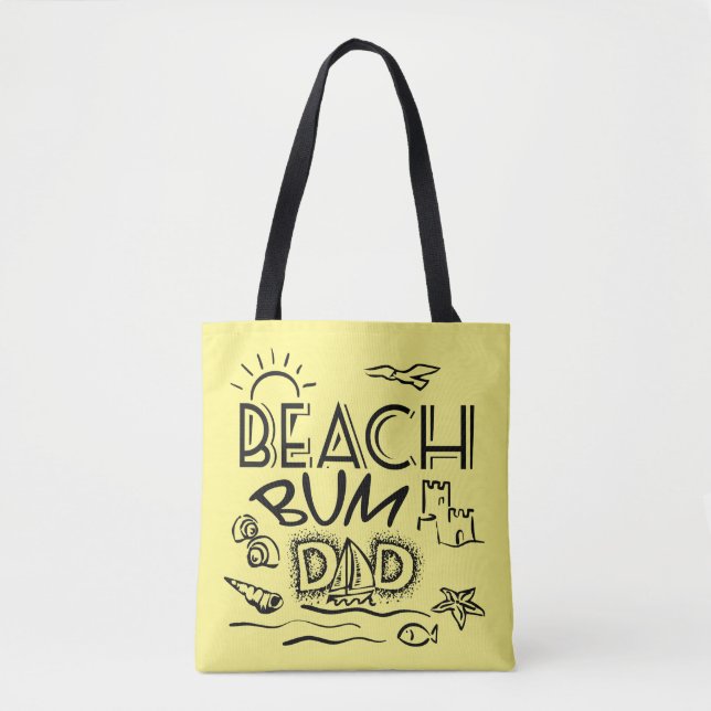 Beach Bum Pappa Tygkasse (Framsida)