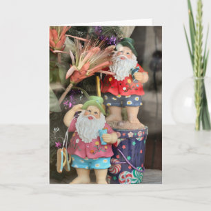 Beach bum Santa Helgkort