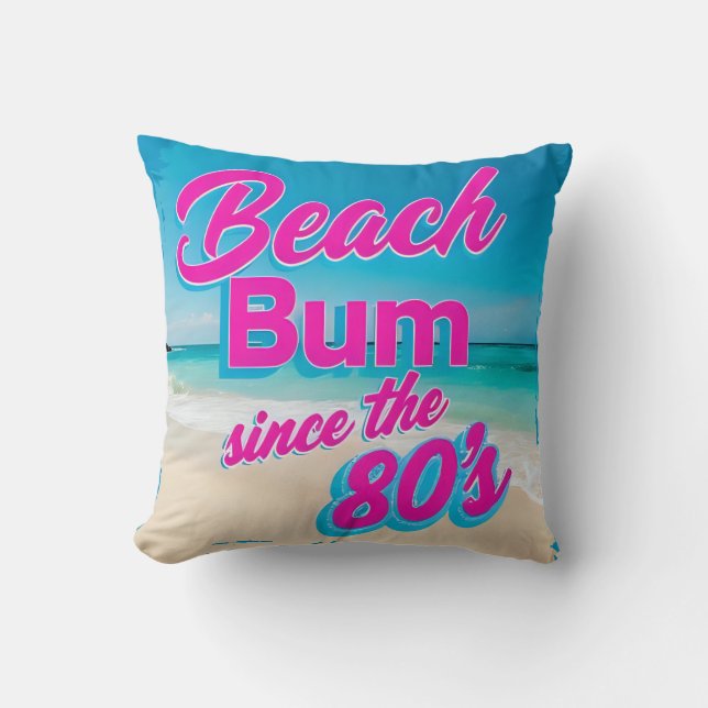 Beach Bum sedan 80-talet Kudde (Framsida)