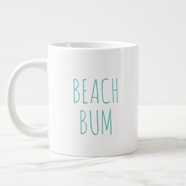 "Beach Bum" Simple Modern Farmhouse Jumbo Mugg (Vänster)
