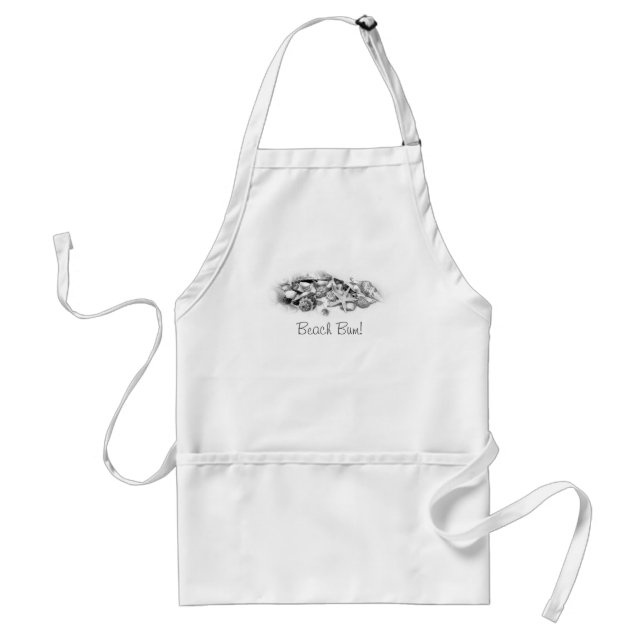 Beach Bum Snäckors & Starfish Apron Förkläde (Framsidan)