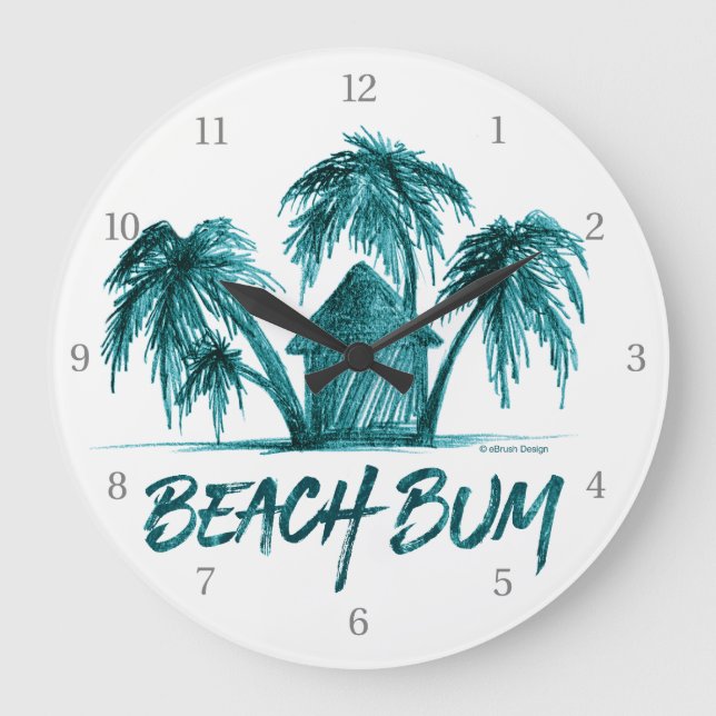 Beach Bum Stor Klocka (Framsida)