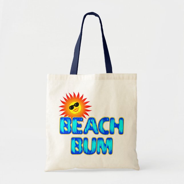 Beach Bum Sunshine Say Canvas Tote Tygkasse (Framsidan)