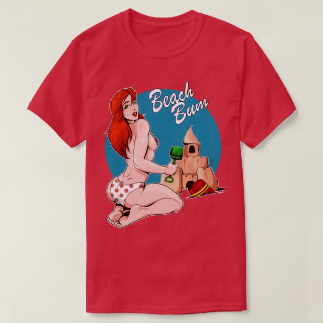 Beach Bum T Shirt (Design framsida)