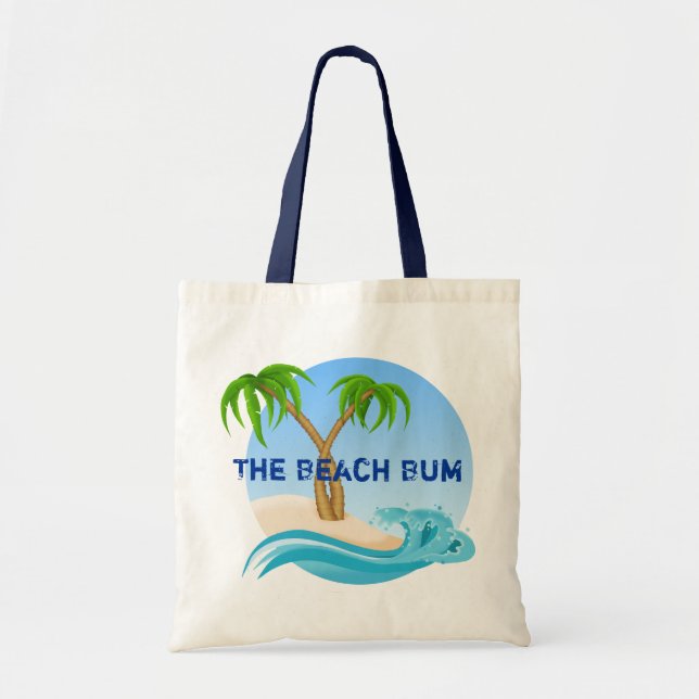 Beach Bum Tote Bag Tygkasse (Framsidan)