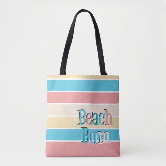 Beach Bum Tote Bag Tygkasse (Framsida)