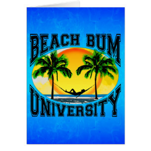 Beach Bum Universiteten Hälsningskort