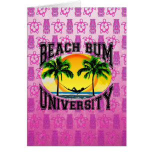 Beach Bum Universiteten Hälsningskort