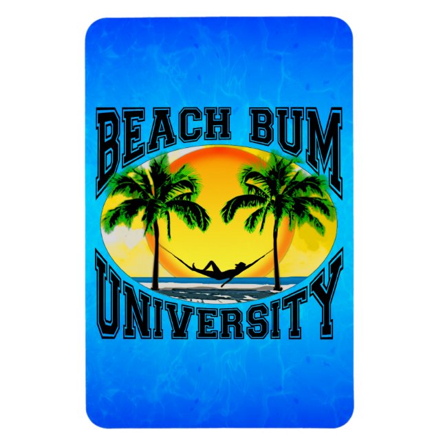 Beach Bum Universiteten Magnet (Vertikal)